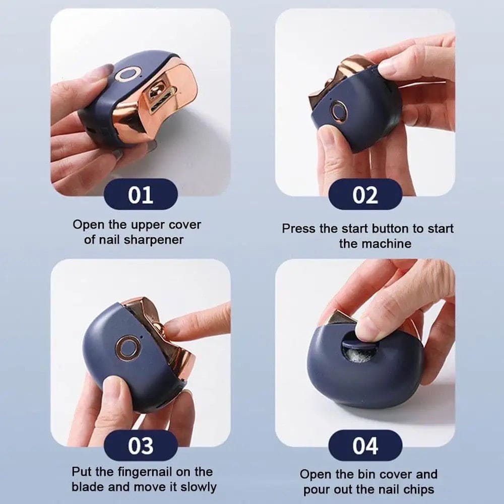 Mini Smart Nail Clipper, Professional Electric Nail Trimmer, Mini Portable Finger Nail Tools, Portable Mini Electric Nail Clipper Polisher With Light, Automatic Baby Adult Nail Cutter Mini Smart Nail Clipper, Professional Electric Nail Trimmer, Mini Portable Finger Nail Tools, Portable Mini Electric Nail Clipper Polisher With Light, Automatic Baby Adult Nail Cutter